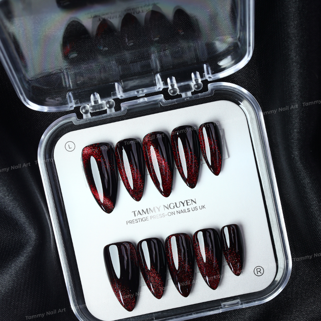 Press-on Nails Dark Ruby