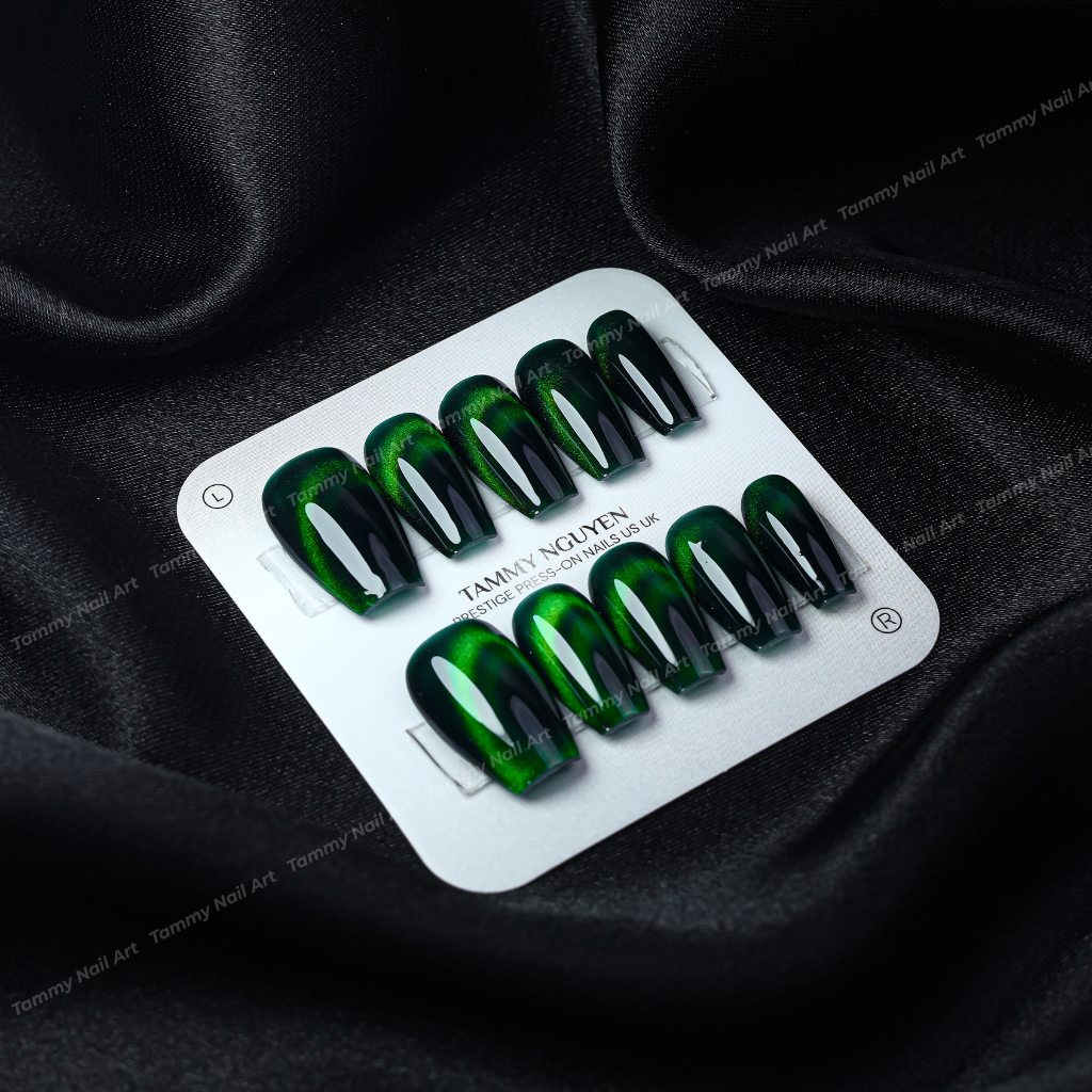 Press-on Nails Wicked Green