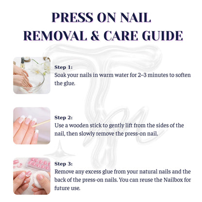 Press-on Nails Sweet Lines