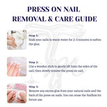 Press-on Nails Pearl Ribbon
